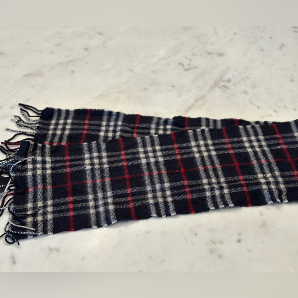 NWT Burberry Blue Nova Cashmere Scarf